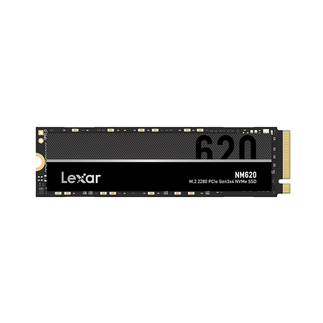 Lexar NM620 NVMe SSD on a white background